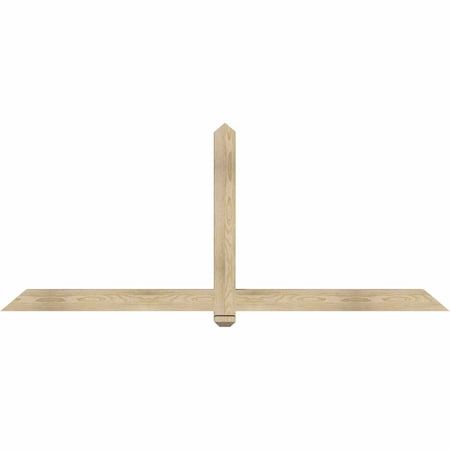 Ekena Millwork Eugene Rough Sawn Timber Gable Bracket, Douglas Fir, 84"W x 35"H x 4"D x 4"F, 10/12 Pitch GBW084X35X0404EUG00RDF